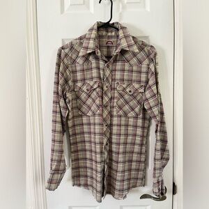 Vintage Wrangler cowboy shirt- Size Small